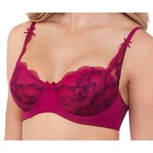 Lily of France Berry Modern Lace Underwire Bra 2177192 Sz 34B